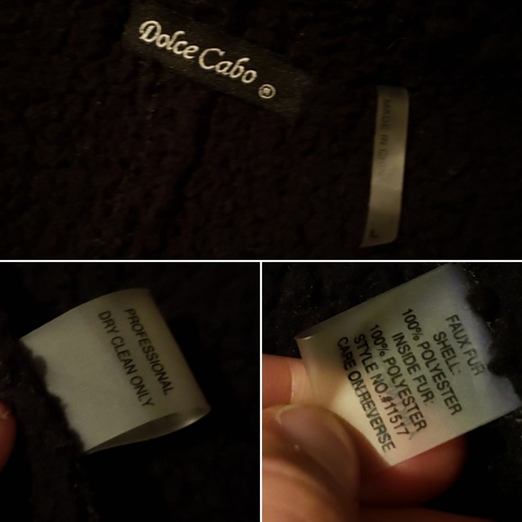 Dolce Cabo Faux Leather & Faux Fur Lined Vest-L
  - Picture 8 of 8